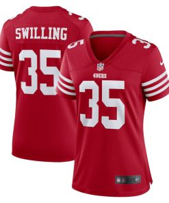 Tre Swilling San Francisco 49ers Nike Women's Team Game Jersey - Scarlet
