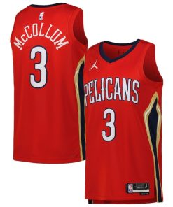 CJ McCollum New Orleans Pelicans Jordan Brand Unisex Swingman Jersey - Statement Edition - Red