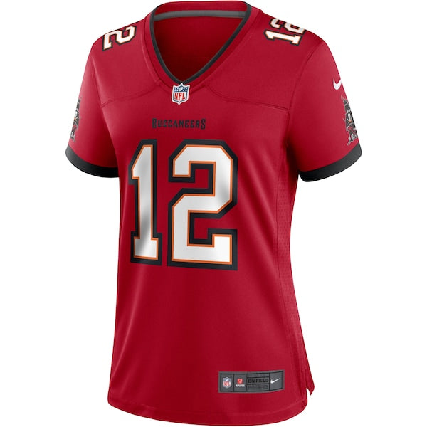 Tom Brady Tampa Bay Buccaneers Nike Women's Game Jersey - Red/Pewter - Image 3
