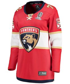 Alternative view of Sergei Bobrovsky Florida Panthers  Women's Home 2024 Stanley Cup Champions Breakaway Player Jersey?¨C Red