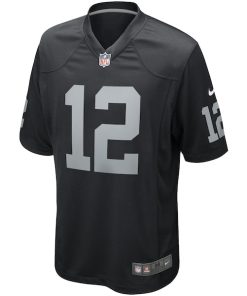 Alternative view of Ken Stabler Las Vegas Raiders Nike Game Retired Player Jersey - Black