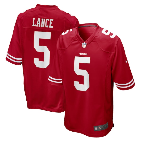 Trey Lance San Francisco 49ers Nike Game Jersey - Scarlet/Red - Image 2