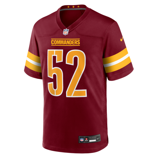 Preston Smith Washington Commanders Nike Team Game Jersey - Burgundy - Image 2