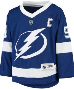 Alternative view of Steven Stamkos Tampa Bay Lightning Youth Home Replica Player Jersey - Blue