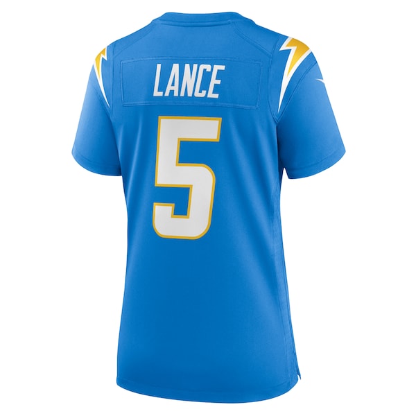 Trey Lance Los Angeles Chargers Nike Women's Team Game Jersey - Powder Blue - Image 3