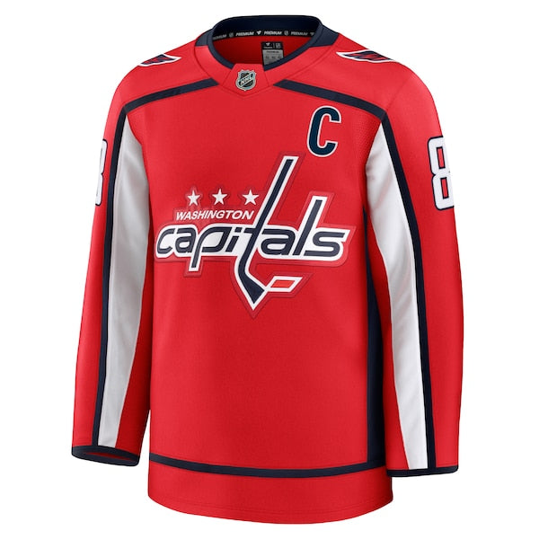 Alexander Ovechkin Washington Capitals Home Premium Jersey - Red/White/Black - Image 5