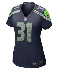 Alternative view of Kam Chancellor Seattle Seahawks Women's Nike Retired Player Game Jersey - College Navy