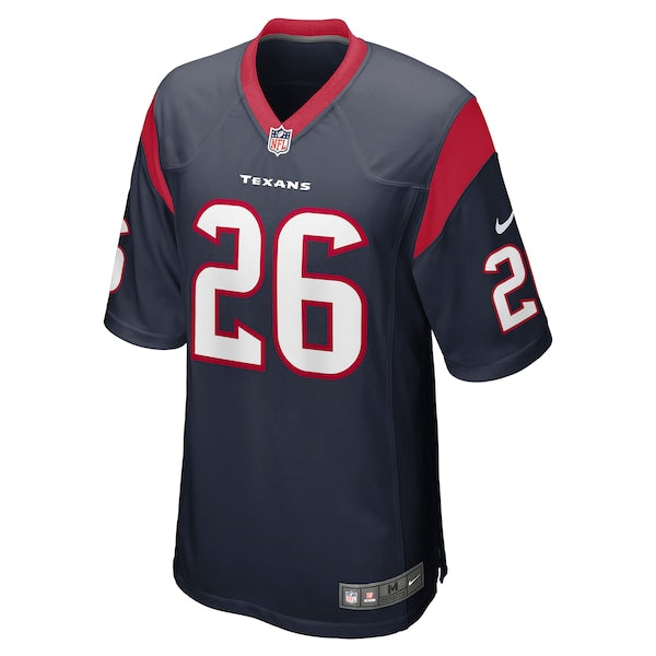 Devin Singletary Houston Texans Nike Team Game Jersey - Navy - Image 2