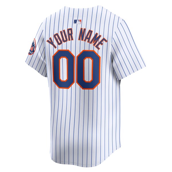 New York Mets Nike Youth Home Limited Custom Jersey - White - Image 3