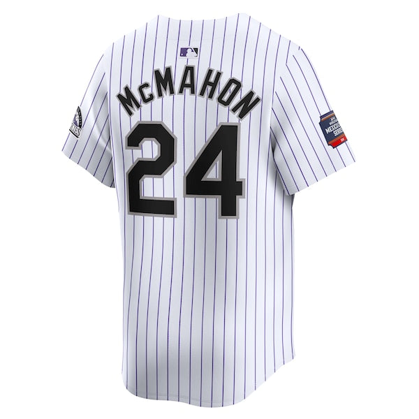 Ryan McMahon Colorado Rockies Nike 2024 MLB World Tour Mexico City Series Home Limited Player Jersey - White - Image 3