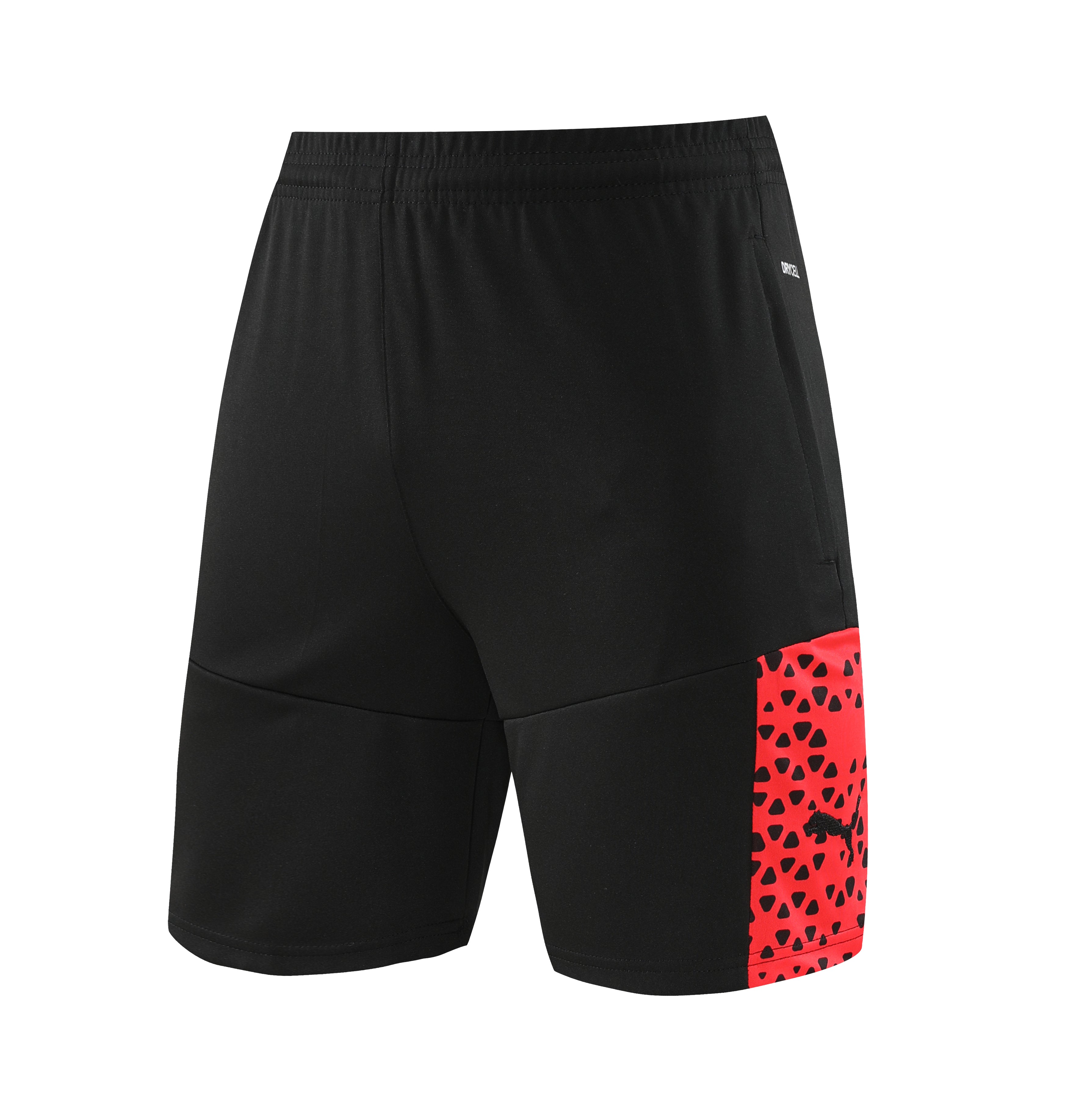 Puma Short Sleeve Training Jersey Set-PD02- Red/Black - Image 4
