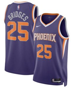 Mikal Bridges Phoenix Suns Nike Unisex Swingman Jersey - Icon Edition - Purple/White