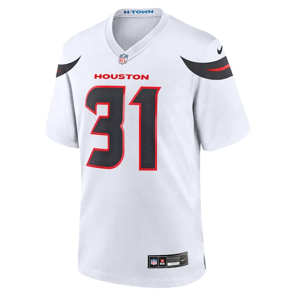 Dameon Pierce Houston Texans Nike Game Jersey - White/Navy/Red - Image 3