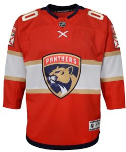 Alternative view of Florida Panthers Youth Home Premier Custom Jersey - Red