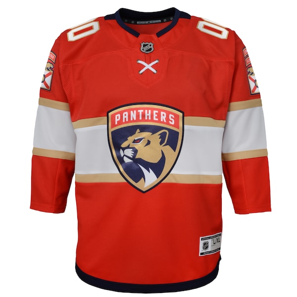 Florida Panthers Youth Home Premier Custom Jersey - Red - Image 2