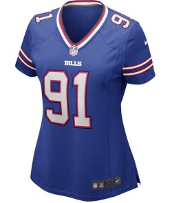 Alternative view of Ed Oliver Buffalo Bills Nike Women's Game Jersey - Royal