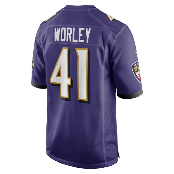 Daryl Worley Baltimore Ravens Nike Game Player Jersey - Purple - Image 3
