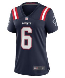 Alternative view of Javon Baker New England Patriots Nike Women's Team Game Jersey -  Navy