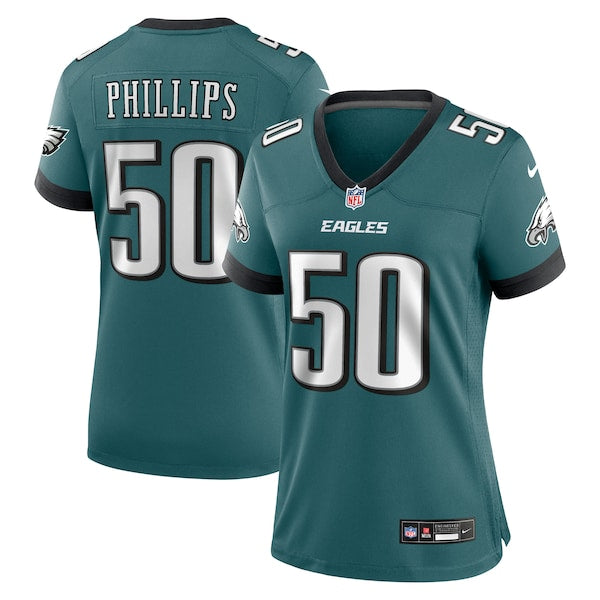 Jaelan Phillips Philadelphia Eagles Nike Women's Team Game Jersey - Midnight Green