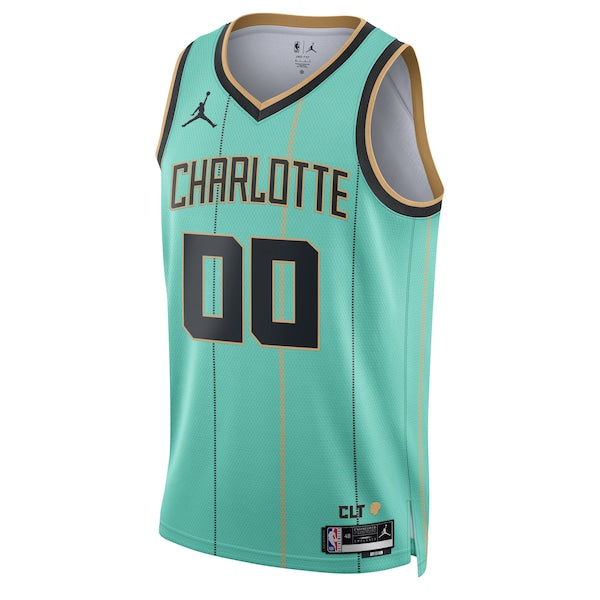 Charlotte Hornets Jordan Brand Unisex 2024/25 Custom Swingman Jersey - City Edition - Mint - Image 2