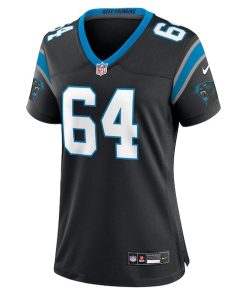 Alternative view of Cade Mays Carolina Panthers Nike Women's Team Game Jersey -  Black
