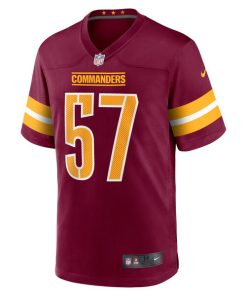 Alternative view of Cody Barton Washington Commanders Nike Game Player Jersey - Burgundy