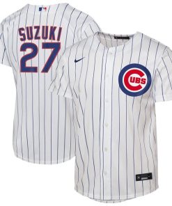 Seiya Suzuki Chicago Cubs Nike Youth Home Replica Player Jersey - White