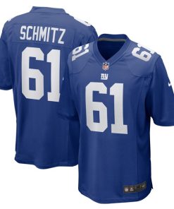 John Michael Schmitz New York Giants Nike Team Game Jersey -  Royal