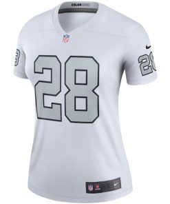 Alternative view of Josh Jacobs Las Vegas Raiders Nike Women's Color Rush Legend Player Jersey - White