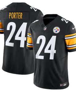 Alternative view of Joey Porter Jr. Pittsburgh Steelers Nike Vapor F.U.S.E. Limited Jersey - Black/White