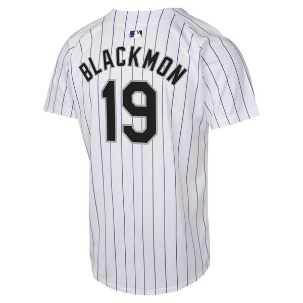 Charlie Blackmon Colorado Rockies Nike Youth Home Game Player Jersey - White - Image 3