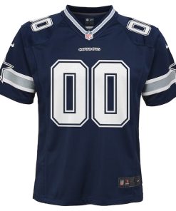 Alternative view of Dallas Cowboys Nike Youth Custom Game Jersey - Navy