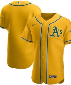 Oakland Athletics Nike Authentic Official Team Jersey - Gold