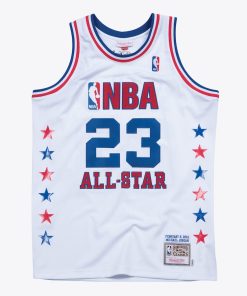 Alternative view of Men's Michael Jordan White 2003 NBA All-Star Game Authentic Jersey - White