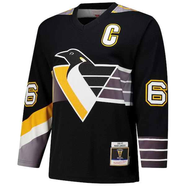 Mario Lemieux Pittsburgh Penguins 1996-97 Power Play Jersey - Black - Image 2