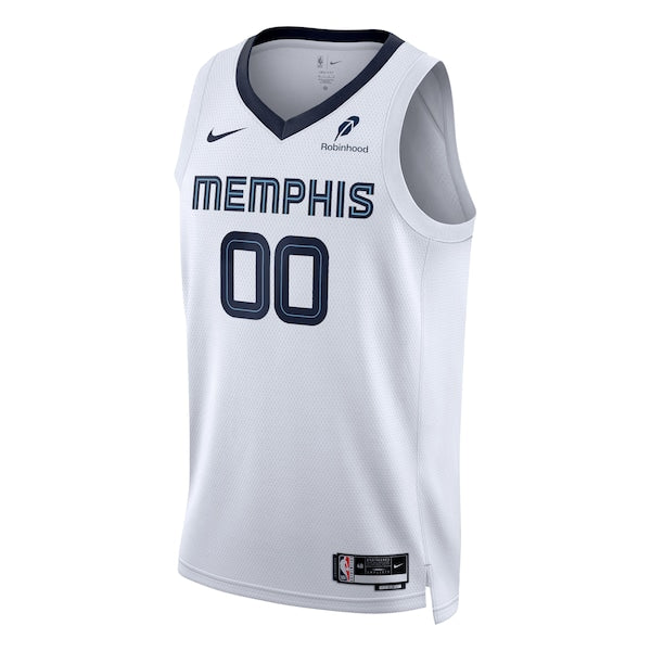 Memphis Grizzlies Nike Unisex Custom Swingman Badge Jersey - Association Edition - White - Image 2