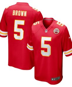 Alternative view of Marquise Brown Kansas City Chiefs Nike  Game Jersey -  Red
