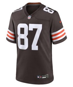 Alternative view of Giovanni Ricci Cleveland Browns Nike  Game Jersey -  Brown