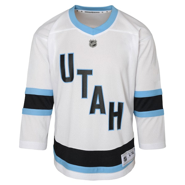 Utah Mammoth Youth Replica Jersey - White/Black - Image 5