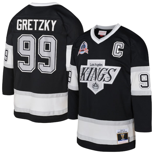 Wayne Gretzky Los Angeles Kings Toddler 1992/93 Blue Line 2.0 Player Jersey - Black