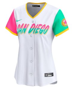 Alternative view of San Diego Padres Nike Women's City Connect Limited Jersey - White
