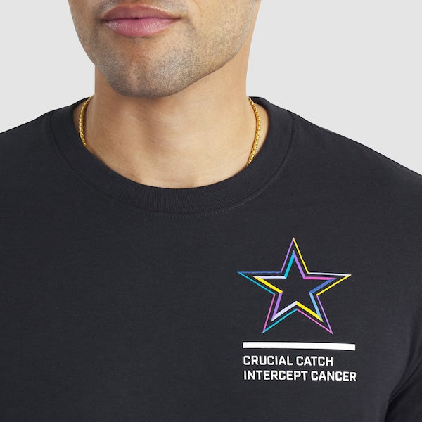 Dallas Cowboys Nike Tall 2025 NFL Crucial Catch Tri-Blend Dri-FIT T-Shirt - Black - Image 4