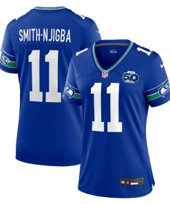 Alternative view of Jaxon Smith-Njigba Seattle Seahawks Nike Women's Team 50th Season Game Jersey - College Navy/Royal