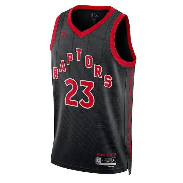 Fred VanVleet Toronto Raptors Jordan Brand Unisex Swingman Jersey - Statement Edition - Black - Image 2
