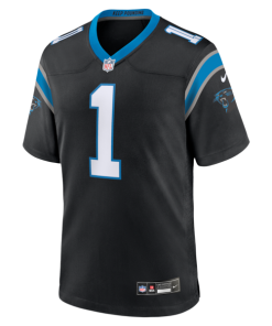 Alternative view of Cam Newton Carolina Panthers Nike Team Retired Game Jersey -  Black