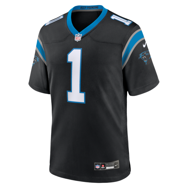 Cam Newton Carolina Panthers Nike Team Retired Game Jersey - Black - Image 2