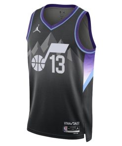 Alternative view of Walter Clayton Jr. Utah Jazz Jordan Brand Unisex Swingman Player Jersey - Statement Edition - Black