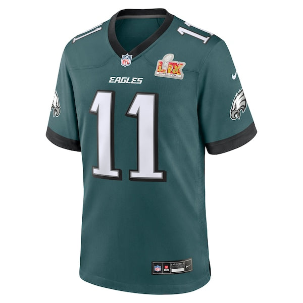 A.J. Brown Philadelphia Eagles Nike Super Bowl LIX Game Player Jersey - Midnight Green - Image 2