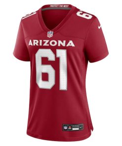 Alternative view of Carter O'Donnell Arizona Cardinals Nike Women's Team Game Jersey -  Cardinal