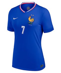Alternative view of Antoine Griezmann France National Team Nike Women's 2024 Home Replica Jersey - Blue